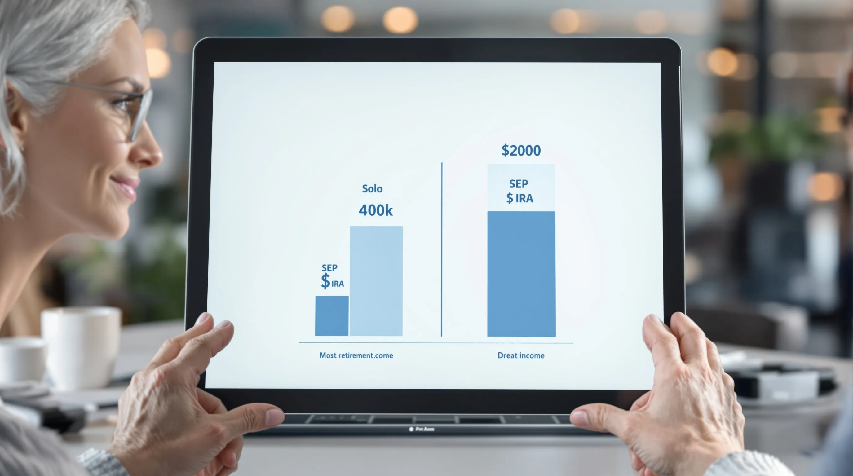 Comparison chart showing Solo 401k vs SEP-IRA contribution limits at different income levels